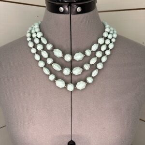 Elegant Mint Green Beaded Necklace